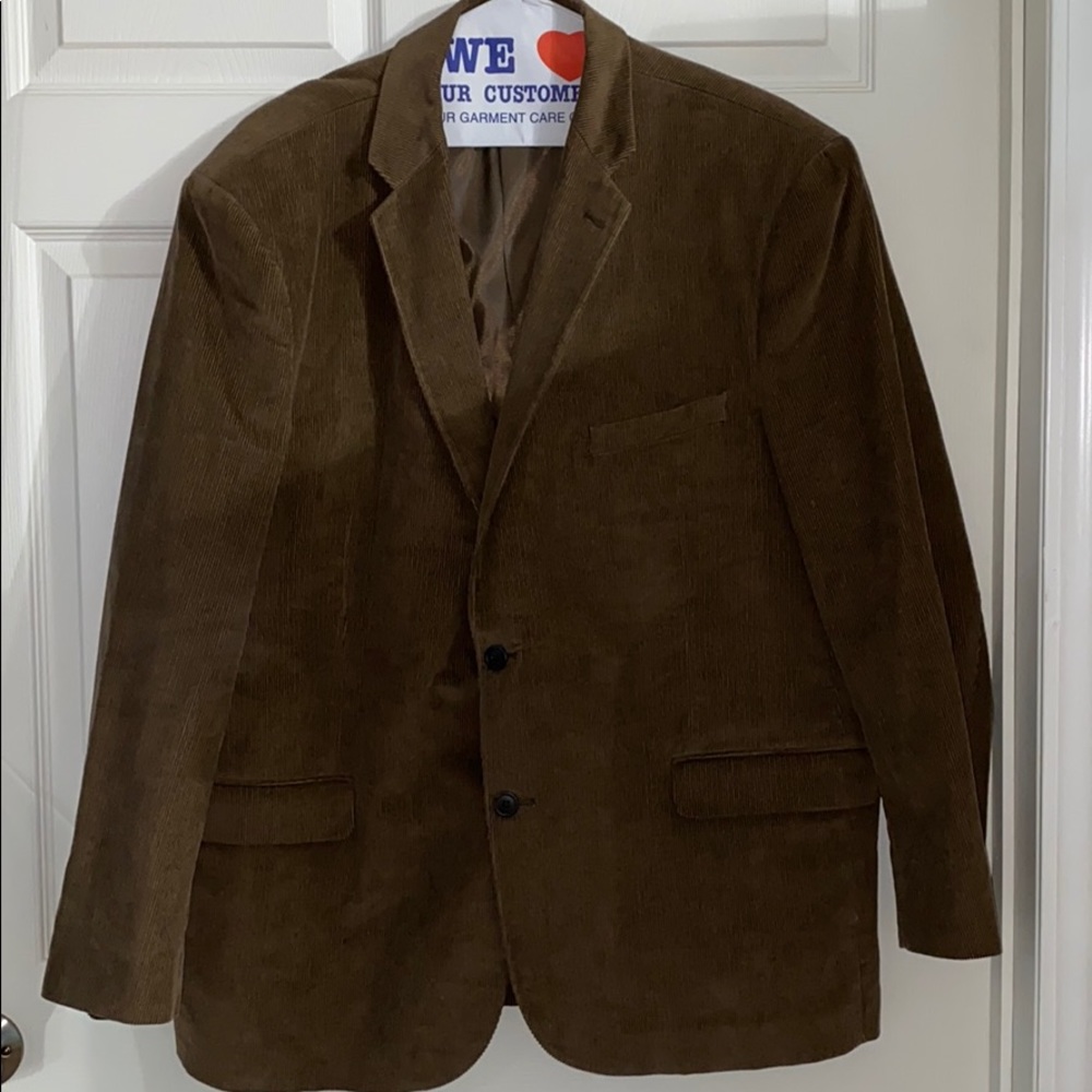 Mens brown corduroy sports jacket